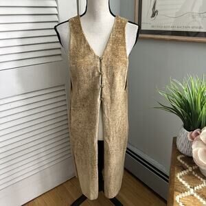 Margaret O'Leary Sweater Womens *S/M Brown Chenille Duster Cardigan Granola Boho